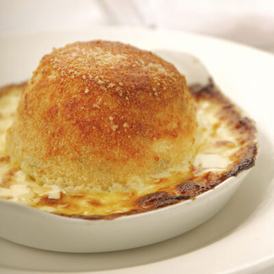Cheddar Cheese and Spinach Soufflé