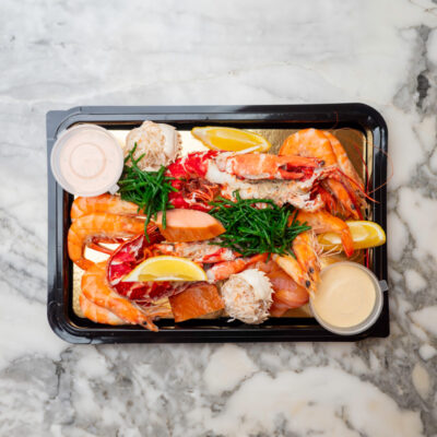 Saltwater Fish Company Lobster Platter provided by 21 at Home